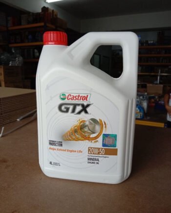 Genuine Mineral Engine Oil Fluid Castrol GTX 20W-50 20W50 20W 50 4L Minyak Hitam Original Enjin Petrol Diesel API SL/CF